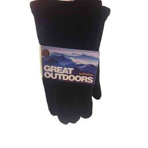 Great outdoors sears vintage dead stock black gloves